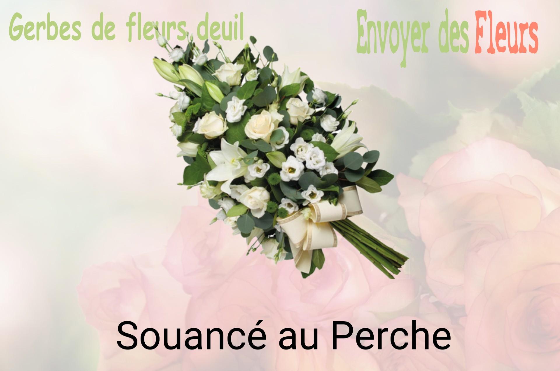 Gerbe de fleurs de deuil livrée à Souancé-au-Perche